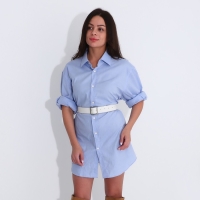 Ремень женский, ширина 3,5 см, пряжка металл, цвет белый