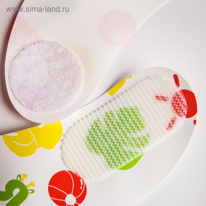 Нагрудник для кормления &laquo;Крошка Я&raquo; непромокаемый на липучке, цвет желтый