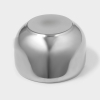 Сахарница из нержавеющей стали с крышкой и ложкой Доляна, 250 мл, 8,5&times;10 см, цвет серебряный