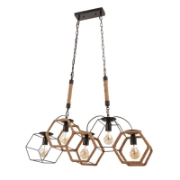 Светильник BayerLux 85217/5 E27 40Вт черный 78х16х62-117 см