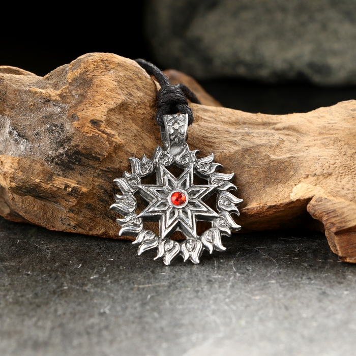 Амулет-брелок Амулет-брелок "Алатырь-Звезда" №1, олово