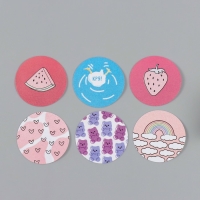 Наклейка бумага "Мимишности" d=2,5 см 252 шт в рулоне