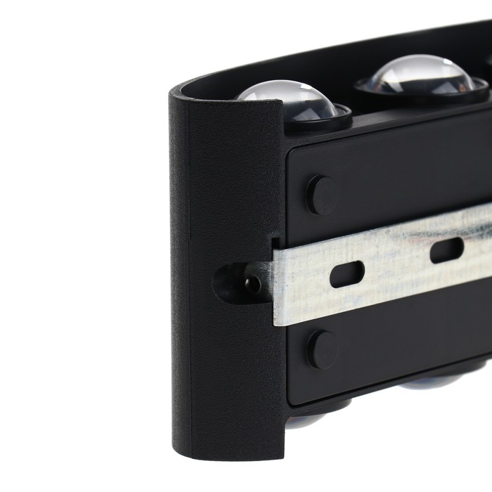 Светильник фасадный &laquo;Полусфера&raquo;, FSD-067, 8 Вт, 3000К, 4 луча, IP65, 220 В, пластик, черный   100842