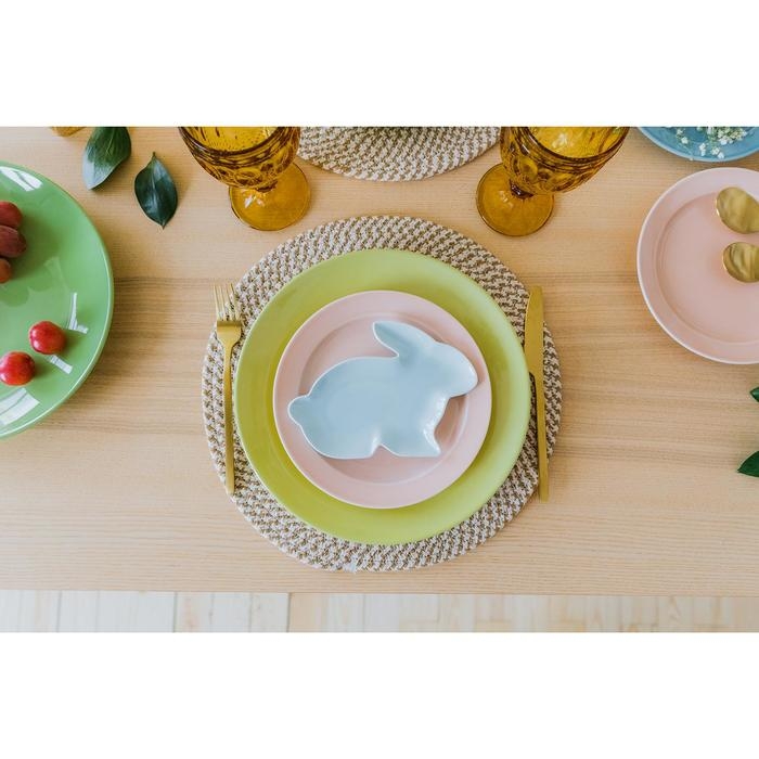 Тарелка керамическая обеденная Доляна &laquo;Пастель&raquo;, d=27 см, цвет жёлтый