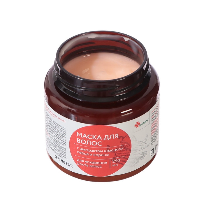 Маска для волос Apotek`s репейная, с экстрактом красного перца и корицы, 250 мл 2875396