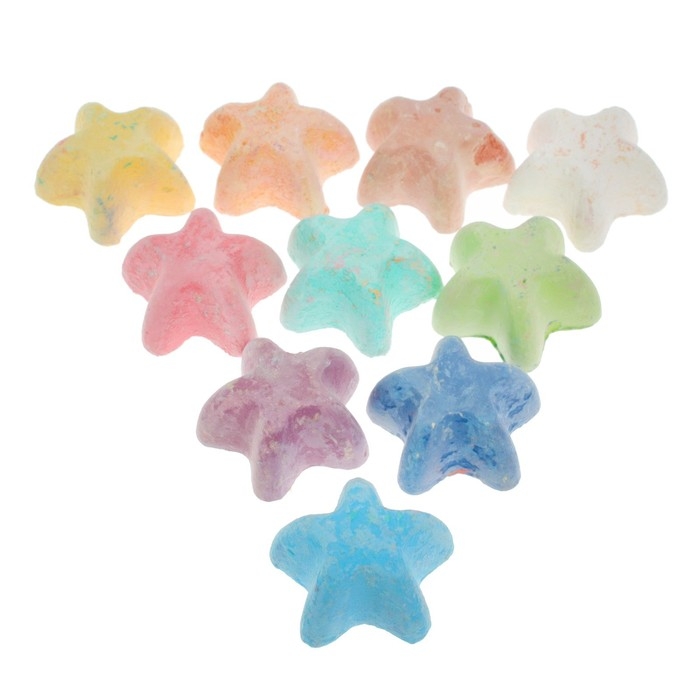 Мелки цветные для асфальта 15 штук Calligrata TOP, в форме звёздочки (3 х 1,3см; 5-7 гр), МИКС Мелки цветные для асфальта 15 штук Calligrata TOP, в форме звёздочки (3 х 1,3см; 5-7 гр), МИКС