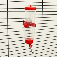 Поилка для грызунов "Пижон", 250 мл, красная Поилка для грызунов "Пижон", 250 мл, красная