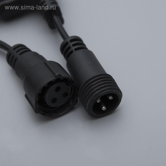 Гирлянда &laquo;Занавес&raquo; 2 &times; 1.5 м, IP44, УМС, тёмная нить, 360 SMD-LED, свечение тёплое белое, 220 В