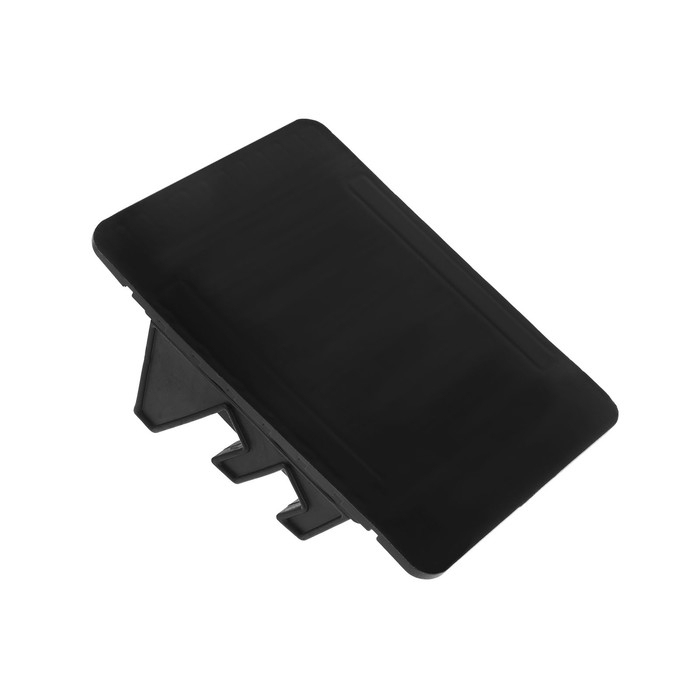 Коврик противоскользящий 12&times;9 см, с двойной подставкой, номер телефона, черный