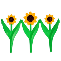 Ограждение декоративное, 32.5 &times; 225 см, 5 секций, пластик, жёлтый цветок &laquo;Ромашка&raquo;