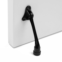 Фиксатор дверной LOCKLAND, "козья ножка", цвет черный Фиксатор дверной LOCKLAND, "козья ножка", цвет черный