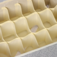 Органайзер для хранения белья Доляна &laquo;Европа&raquo;, 18 ячеек, 35&times;30&times;12 см, цвет бежевый