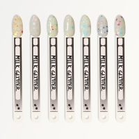 Гель лак для ногтей, &laquo;MILK GLITTER&raquo;, 3-х фазный, 8мл, LED/UV, цвет прозрачный (02)