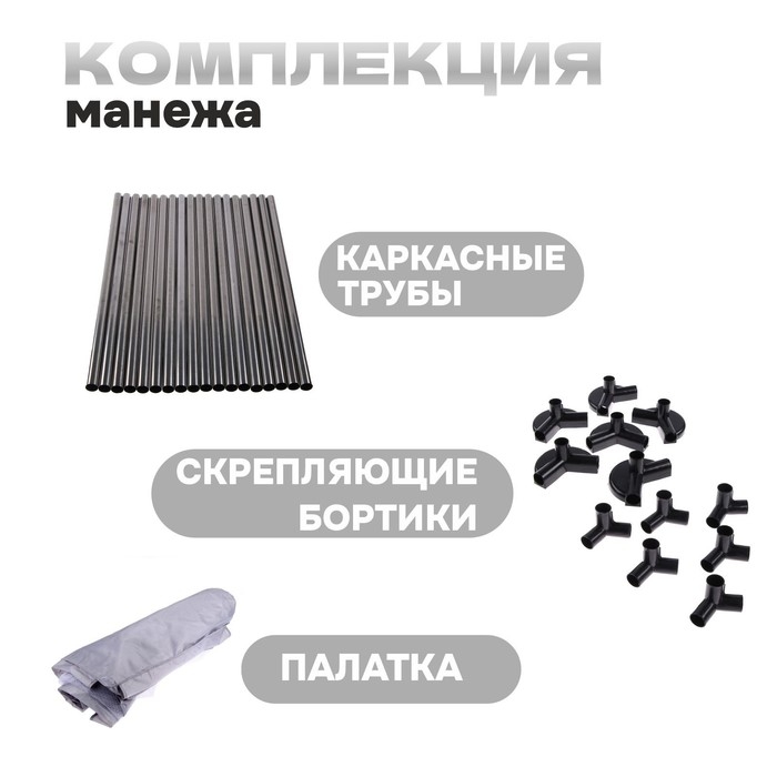 Манеж детский «Серый», 150х150х68 см Манеж детский «Серый», 150х150х68 см