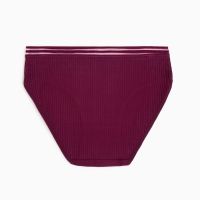 Трусы женские слипы, цвет бордовый, р-р 50-52