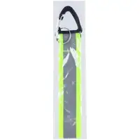 Светоотражающий брелок Flashline, серый с зеленым