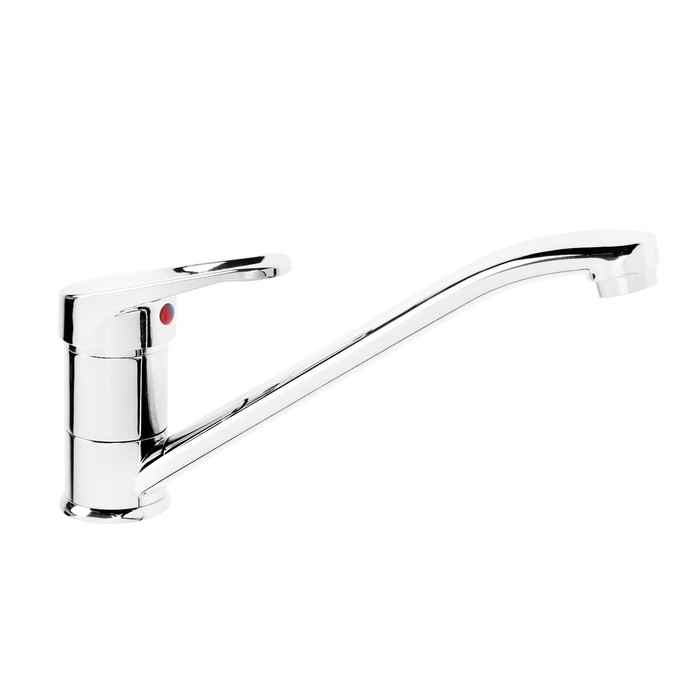 Смеситель для кухни "Эверест" B42-028, однорычажный, длинный излив, хром