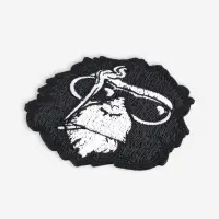 Термоаппликация &laquo;Обезьяна в очках&raquo;, 9&times;7 см, чёрная