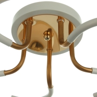 Люстра "Анден" 5хЕ27 40Вт бело-золотой 57х57х22 см