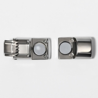 Шнурки для обуви, пара, с плоским сечением и фиксатором на магнитах, 100 см, цвет серый