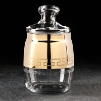 Банка для сыпучих продуктов &laquo;Нэро&raquo;, 940 мл, цвет напыления золотой