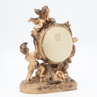 Часы настольные интерьерные "Ангелы", 21 х 26 см, циферблат d-8.5 см