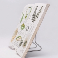 Подставка для книг, 8,5&times;13,5&times;15,6 см, цвет белый