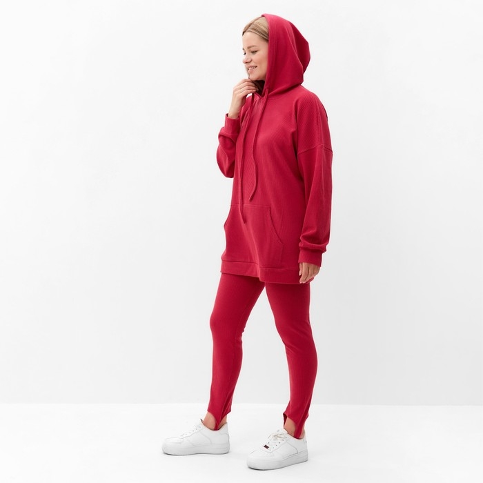 Костюм женский (толстовка/легинсы), цвет фуксия, размер 50 Костюм женский (толстовка/легинсы), цвет фуксия, размер 50