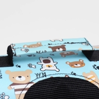 Сумка-переноска каркасная "Медвежонки" , размер M,  40 х 21 х 27 см