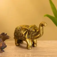 Сувенир "Слонёнок" латунь 7,5х5,5 см