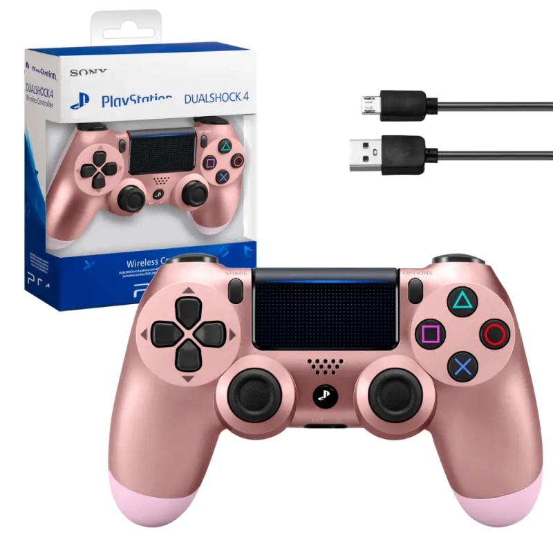 Джойстик PS4 DualShock беспроводной A розовое золото