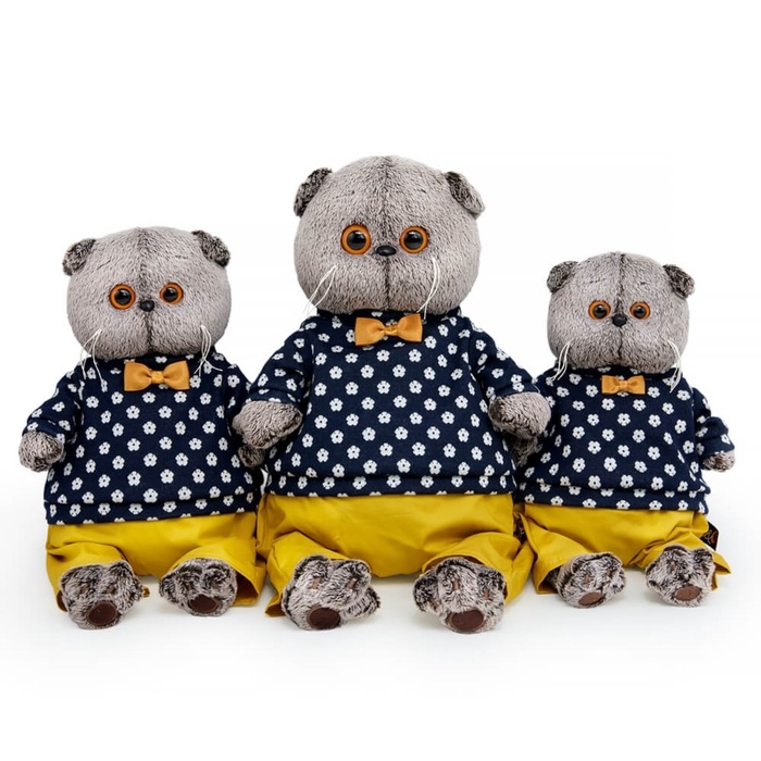 Мягкая игрушка "Басик в джемпере в цветочек", 22 см Ks22-274