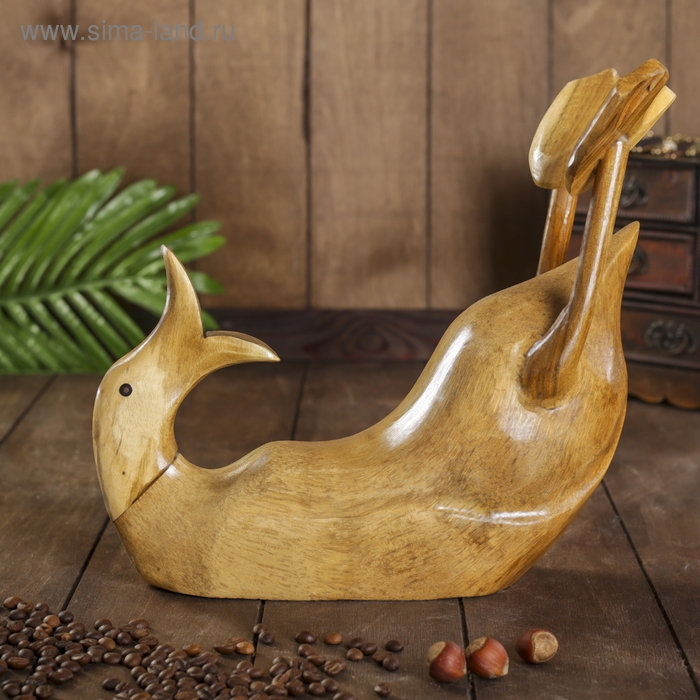 Подставка под бутылку &laquo;Классическая уточка&raquo;, 37&times;28&times;13 см, дерево