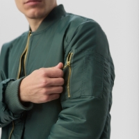 Бомбер мужской на молнии MIST, размер 54, хаки