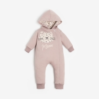 Комбинезон с капюшоном Крошка Я &laquo;Киса&raquo;, рост 62-68 см, цвет лиловый