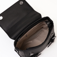 Сумка женская, 22*11*17, отд на молнии, длин ремень, черный Сумка женская, 22*11*17, отд на молнии, длин ремень, черный