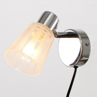 Бра с проводом 59391/1 E14 40Вт хром 15х11х15 см