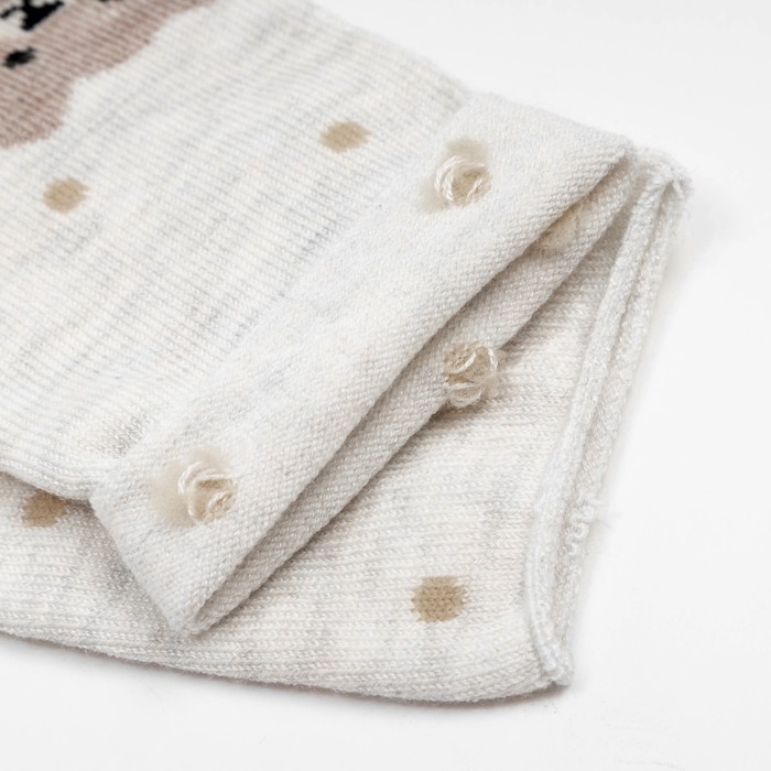 Носки детские кашемировые, цвет молочный, размер 12-14 Носки детские кашемировые, цвет молочный, размер 12-14