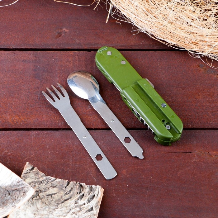 Набор туриста Набор туриста "Лесник" 5в1 в чехле: штопор, открывалка, нож, ложка, вилка
