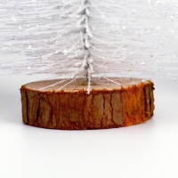 Новогодний декор &laquo;Ёлка в белом цвете с блёстками&raquo; 8 &times; 8 &times; 20 см