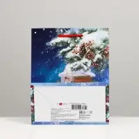 Пакет подарочный "Фонарь в лесу", 18 х 22,3 х 10 см