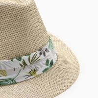 Шляпа мужская MINAKU, цвет молочный, р-р 58