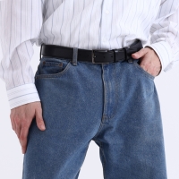 Ремень мужской «Великан», ширина 4 см, винт, пряжка металл, цвет чёрный Ремень мужской «Великан», ширина 4 см, винт, пряжка металл, цвет чёрный