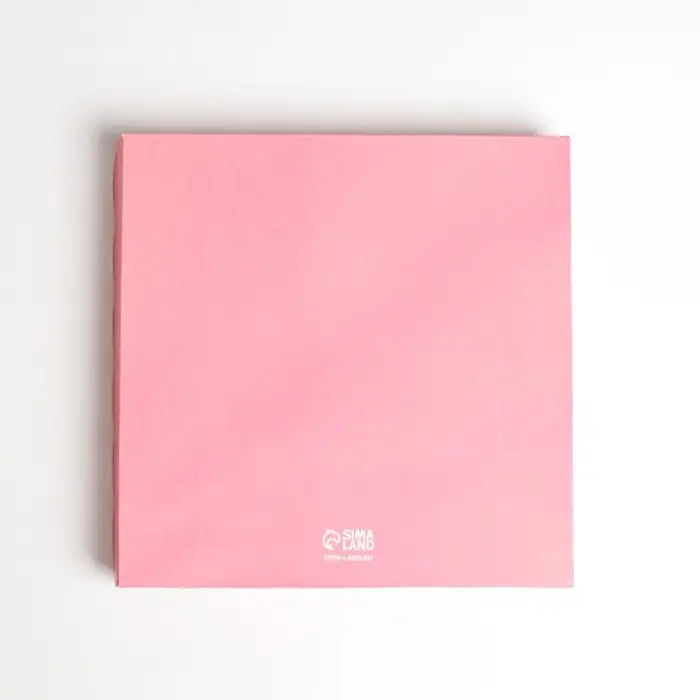 Коробка для печенья, кондитерская упаковка с пластиковой крышкой, &laquo;Съешь меня и улыбнись&raquo;, 21 х 21 х 3 см