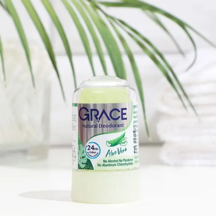 Дезодорант кристаллический Grace Mineral Herbal Deodorant с алое вера, 70 г