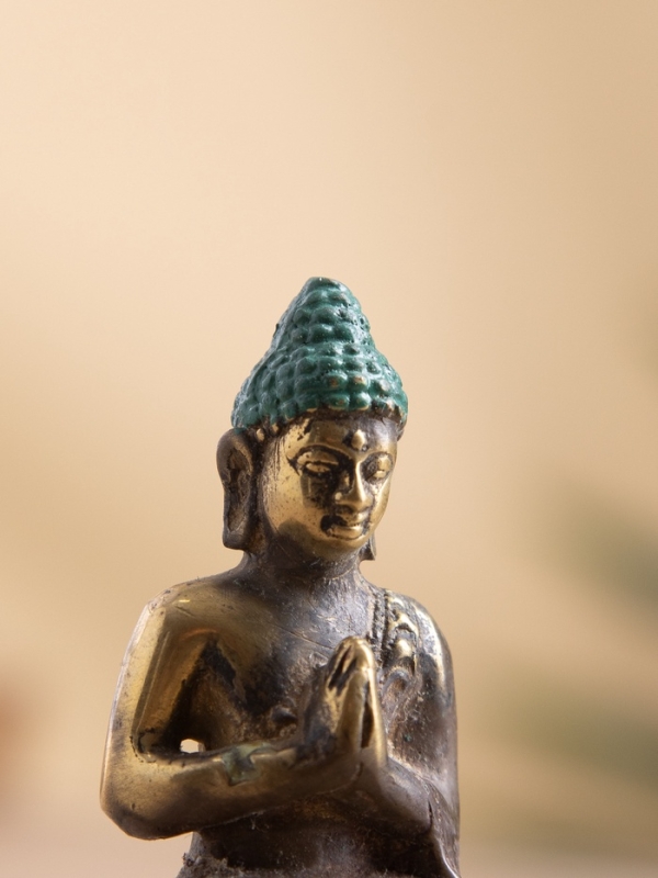 Сувенир бронза "Будда" 3х4х6 см