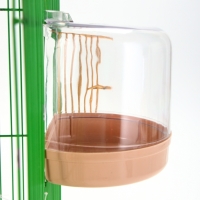 Купалка для птиц, внешняя 12 х 9 х 11 см, бежевая