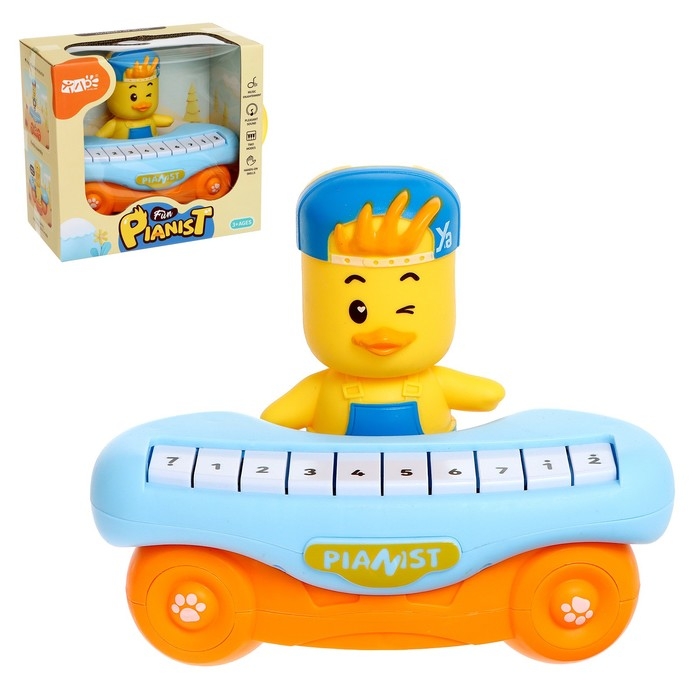 Музыкальное пианино &laquo;Утёнок&raquo;, 10 клавиш, работает от батареек