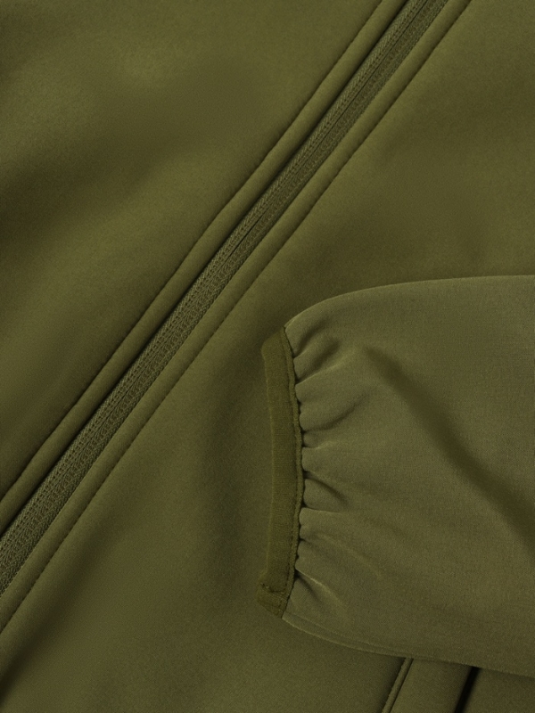 Ветровка демисезонная для мальчиков MINAKU из Softshell на флисе, непромокаемая, оливковый, рост 92 см