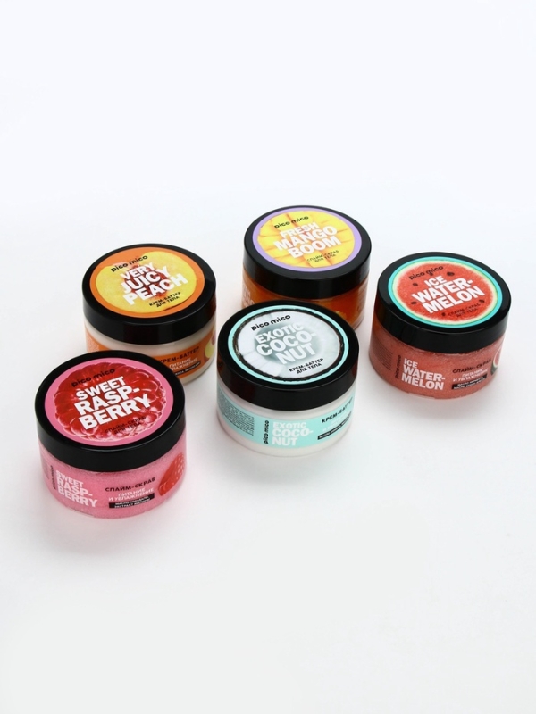 Крем-баттер для тела Very juicy peach, питание и увлажнение, с ароматом персика, 250 г, PICO MICO Крем-баттер для тела Very juicy peach, питание и увлажнение, с ароматом персика, 250 г, PICO MICO